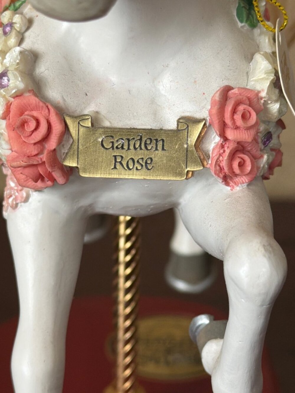 Sheldon Vaughn Garden Rose Once Upon a Carousel Horse Carlton Cards LE 5000 - Picture 7 of 16